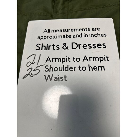 Eddie Bauer Nylon Mountain Parka Olive Green Embroidered Logo 90s Size XL - Picture 15 of 15